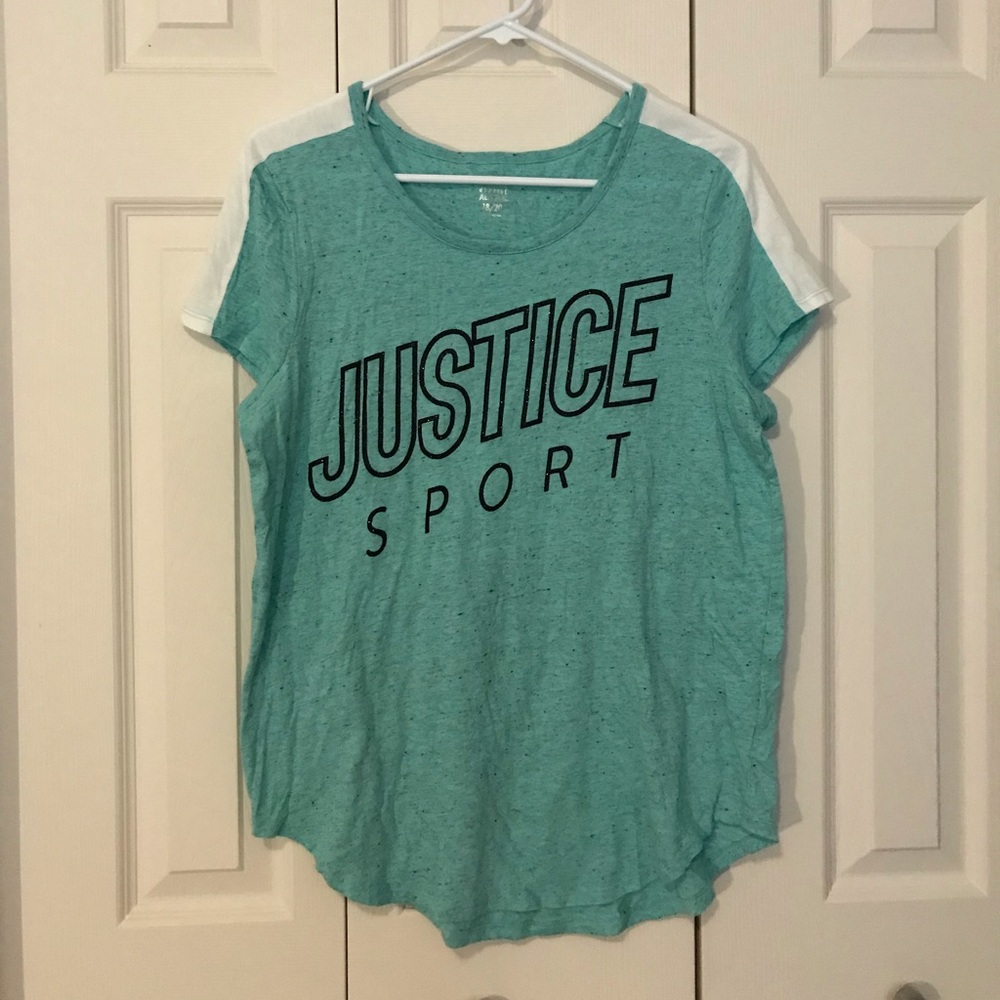 Justice Sport Turquoise Shirt